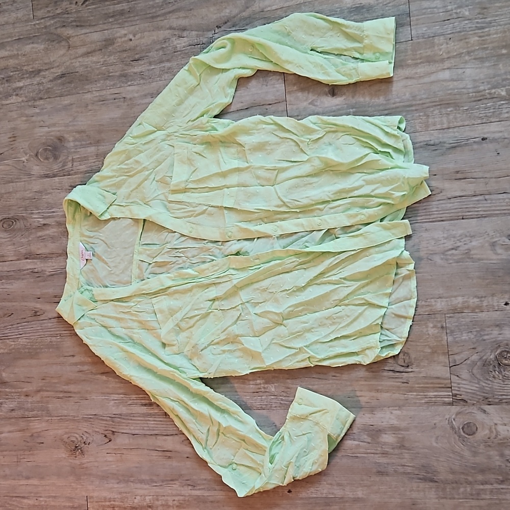 Candie's Pastel Green button down